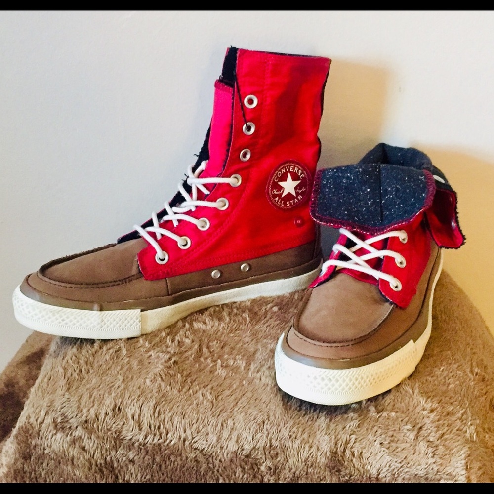 SOLD-CONVERSE ALL-STAR ROLL TOP CHUKKA HI SKY HIGH - Picture 1 of 8